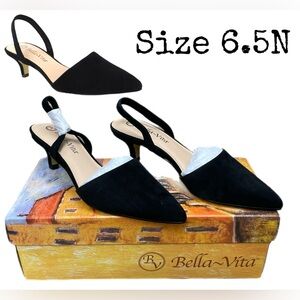 Bella Vita Sarah - Women’s Size 6.5N Black Pump Shoes NIB